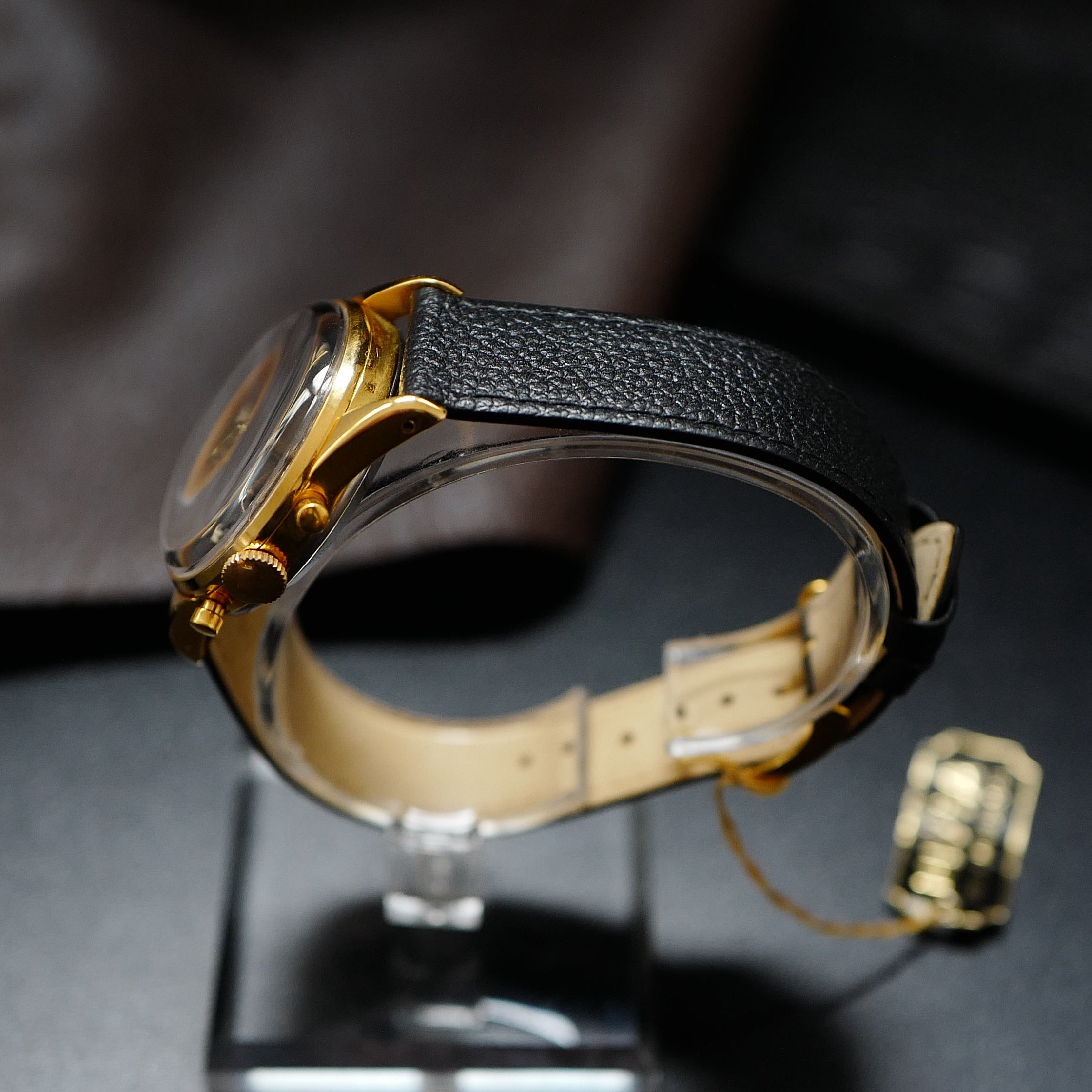 Nivia Chronograph Gold Plated - 1950's N.O.S