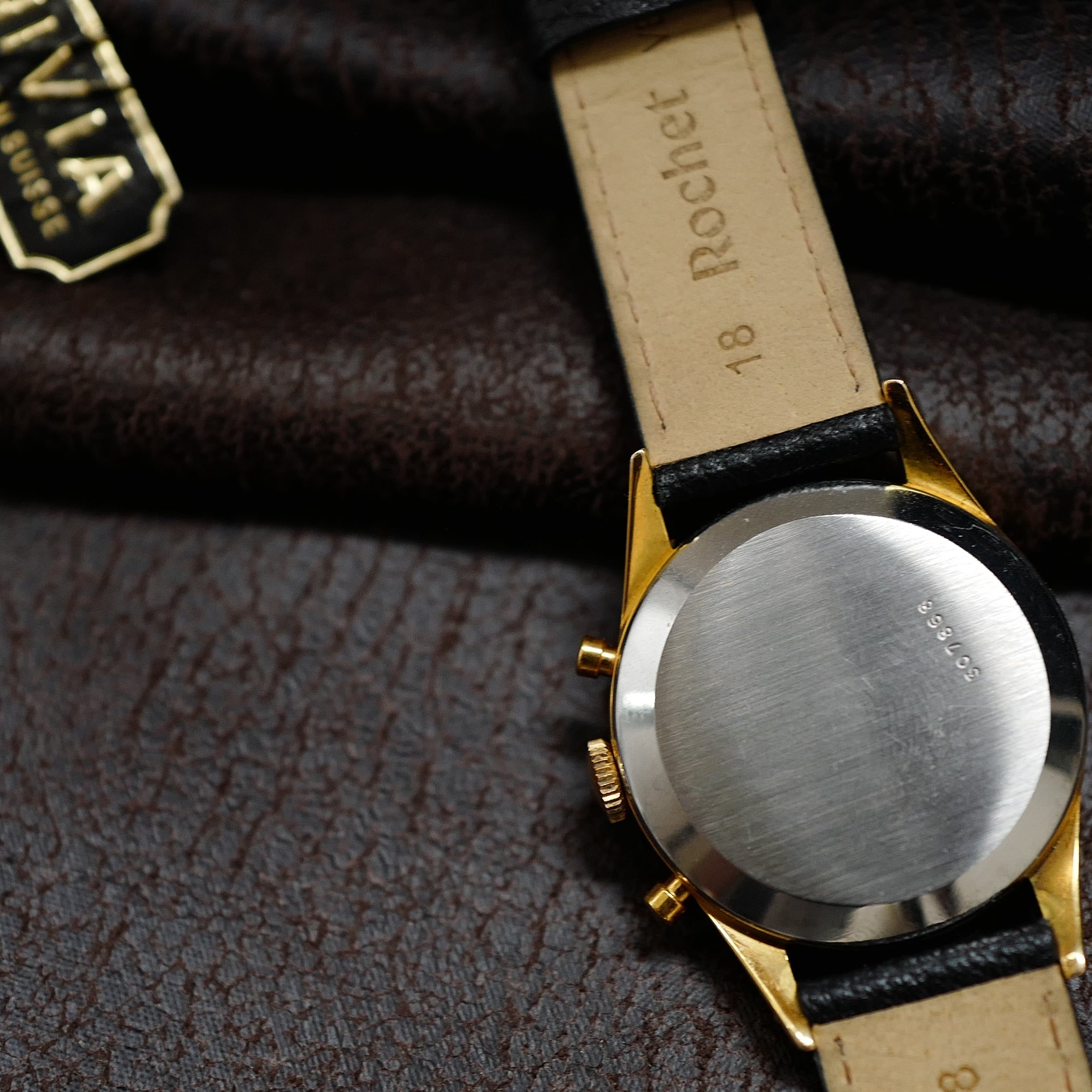 Nivia Chronograph Gold Plated - 1950's N.O.S