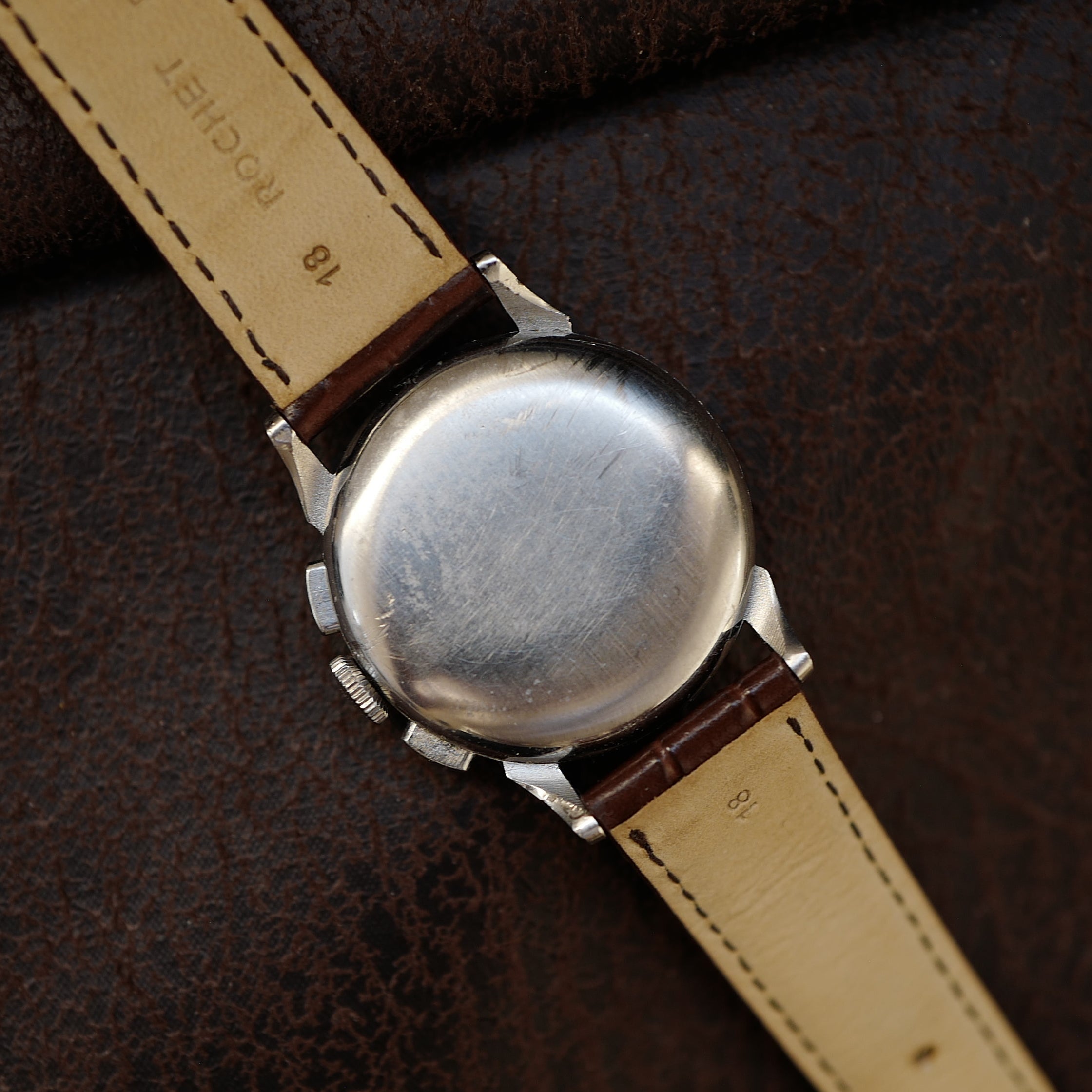 Omega Chronograph Faceted Lugs 1940s - (2276-1) 27CHRO