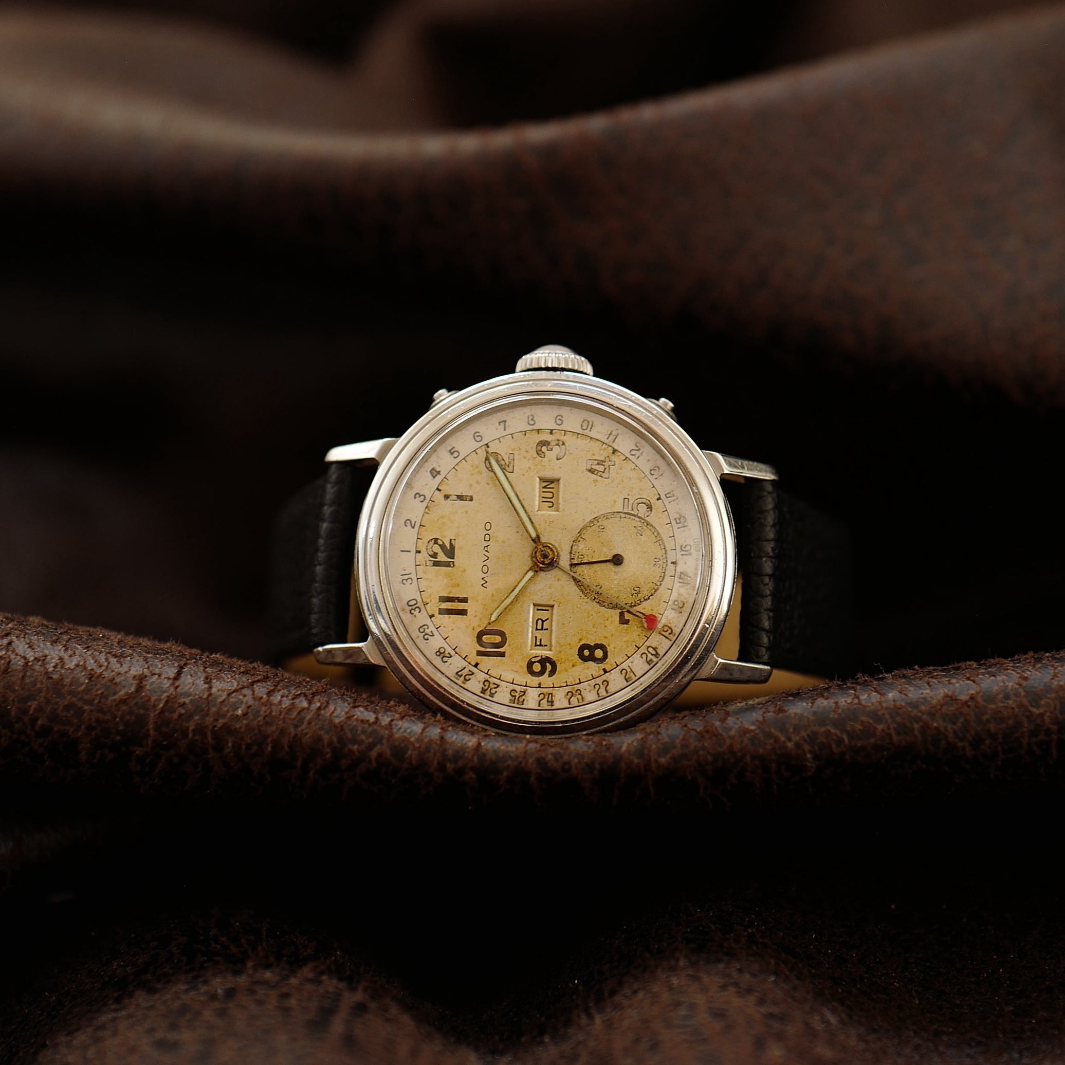 Movado Calendograf Triple Calendar - Two Tone 1950's (14788)