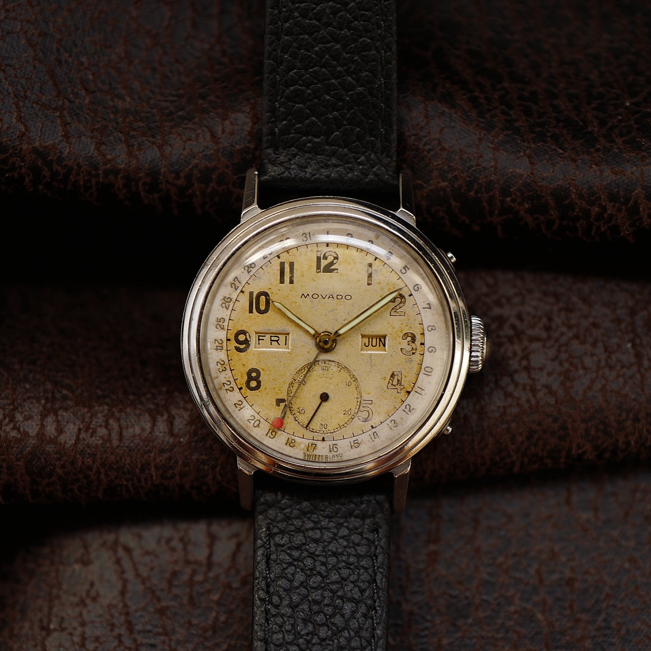 Movado Calendograf Triple Calendar - Two Tone 1950's (14788)