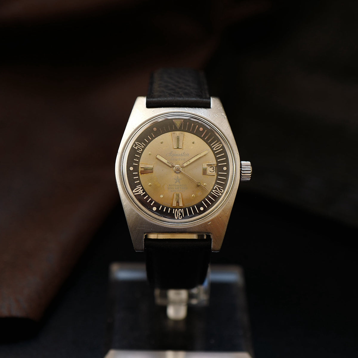 Aquastar Genève 63 - 1701 SA Jean Richard, montre de plongée. 