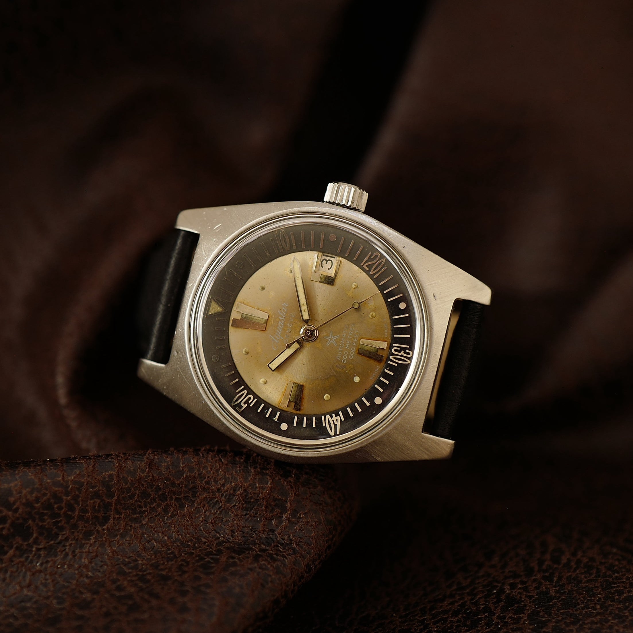Aquastar 63 "Genève" - 1701 Tropical Dial (Circa 1965)