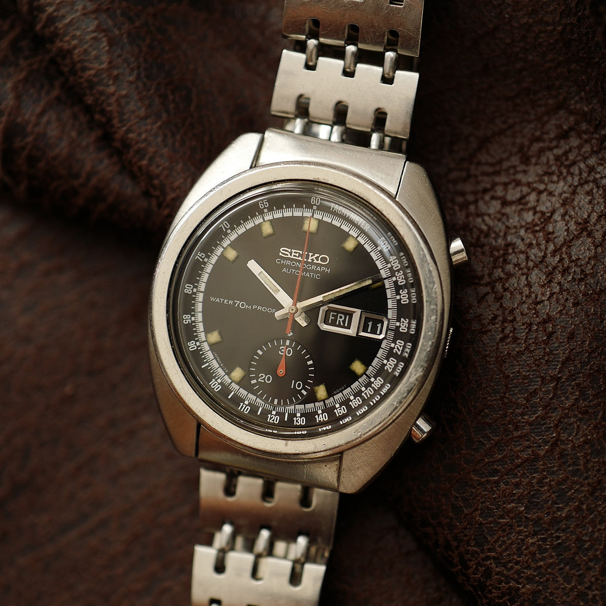 Seiko 6139-6010 "Bruce Lee" - Black Dial Water 70m Proof (Circa 1969)