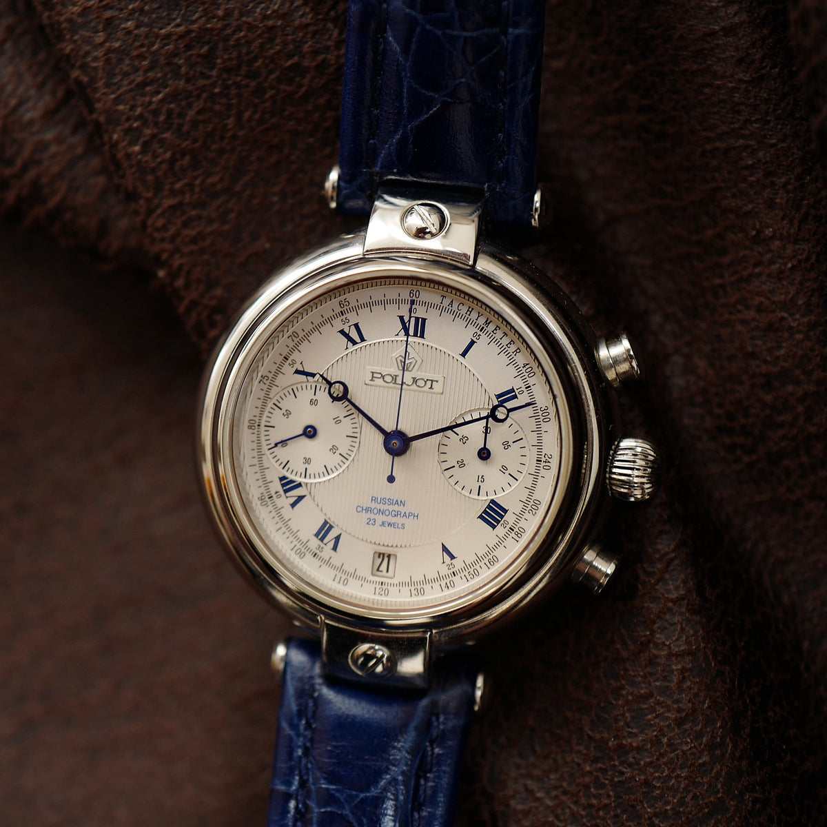 Poljot Basilika - Silver Dial Russian Chronograph N.O.S (Circa 1996)