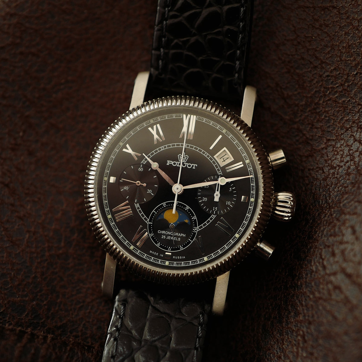 Poljot Chronograph - Moonphase N.O.S (Limited Edition 1990's)
