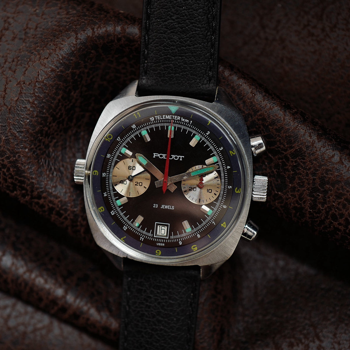 Poljot Chronograph 3133 - Black Dial 